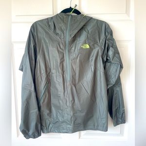 Green North Face Windbreaker/Rain Jacket